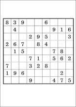 Sudoku &agrave; imprimer