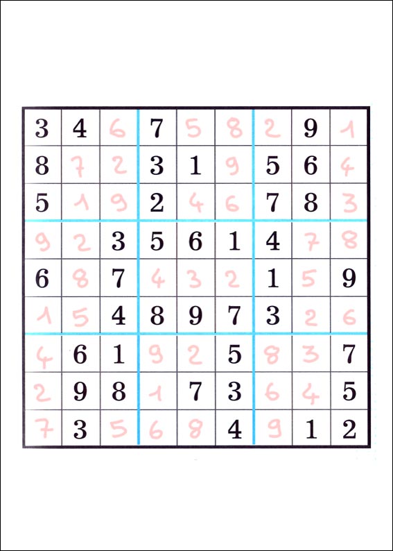 solution du jeu du sudoku
