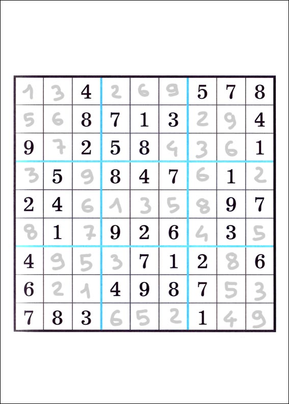 solution du jeu du sudoku