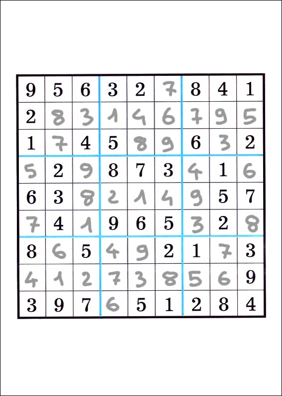 solution du jeu du sudoku