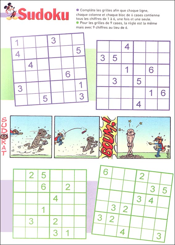 Jeux du sudoku � imprimer