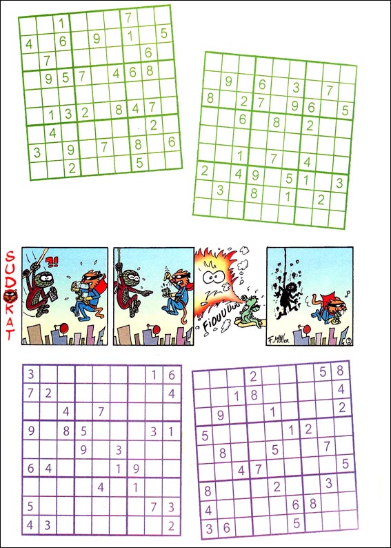 Jeux du sudoku � imprimer