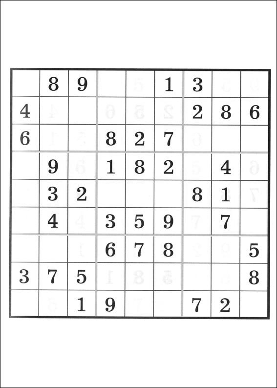 Jeux du sudoku � imprimer