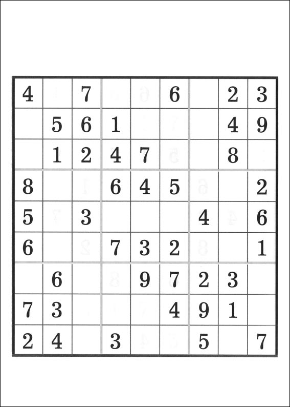 Jeux du sudoku � imprimer