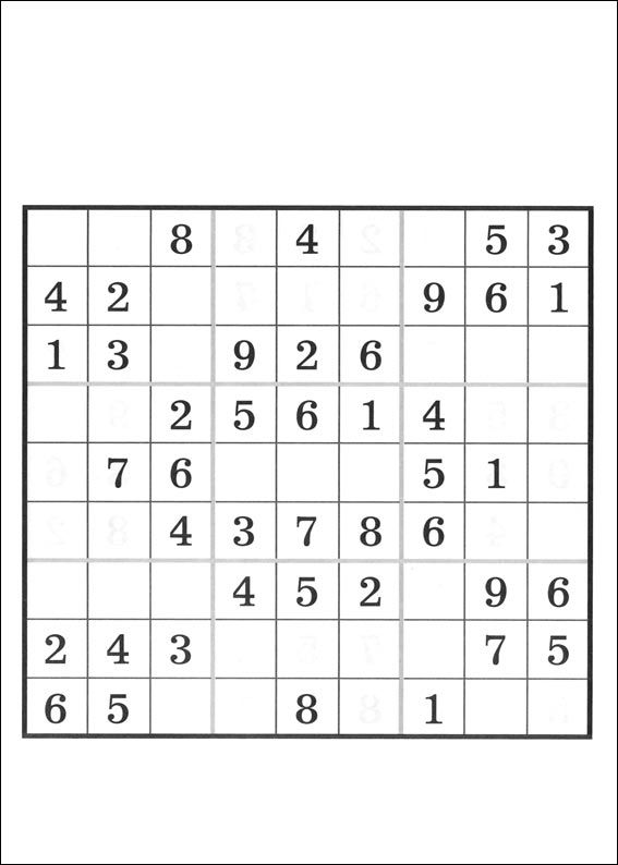Jeux du sudoku � imprimer