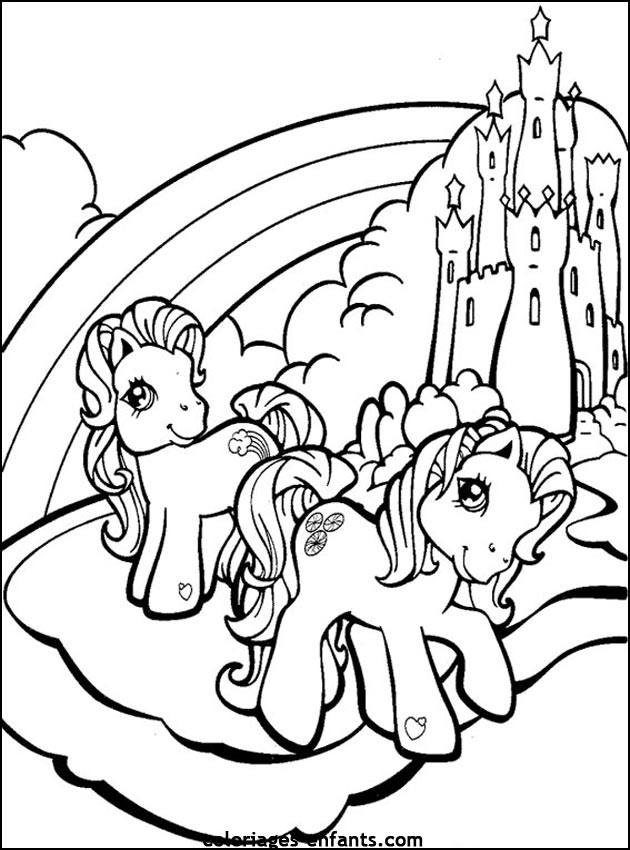 coloriages de chevaux pour enfants