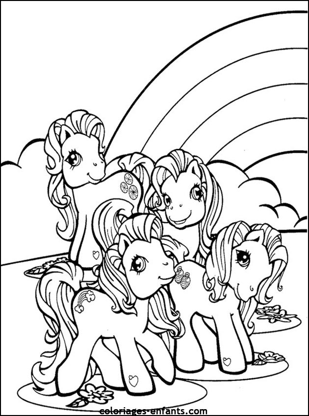 coloriages de chevaux pour enfants