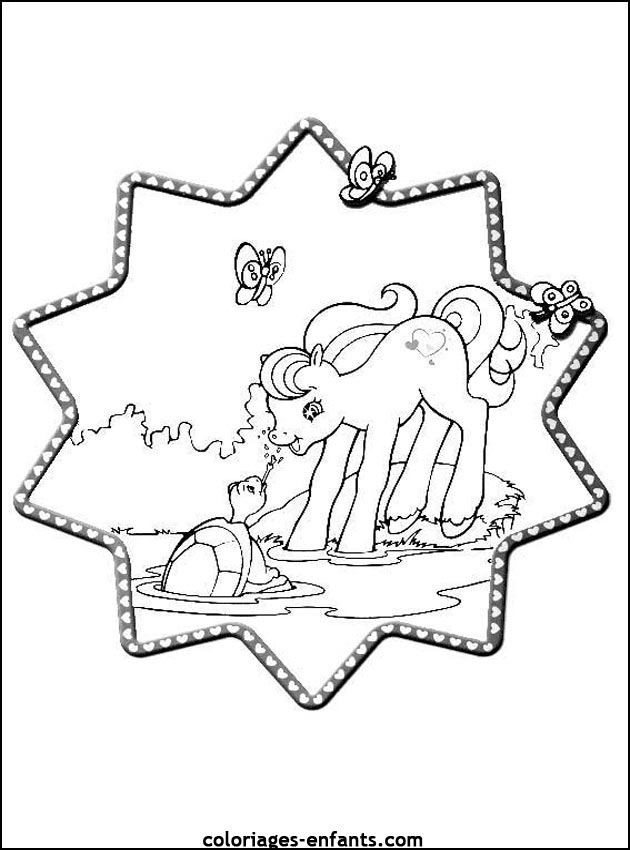 coloriages de chevaux pour enfants