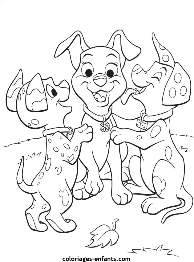 coloriage de chien pour enfants