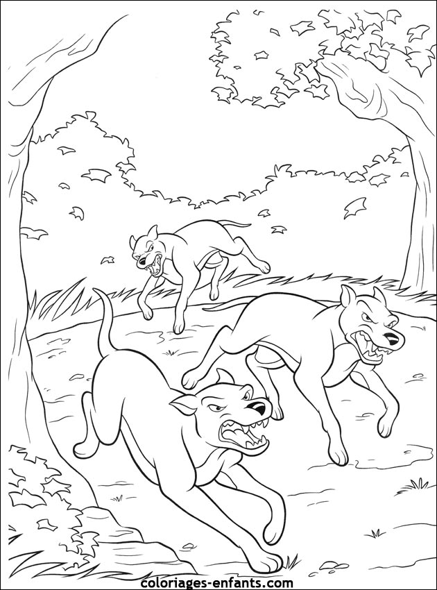 coloriage de chien pour enfants