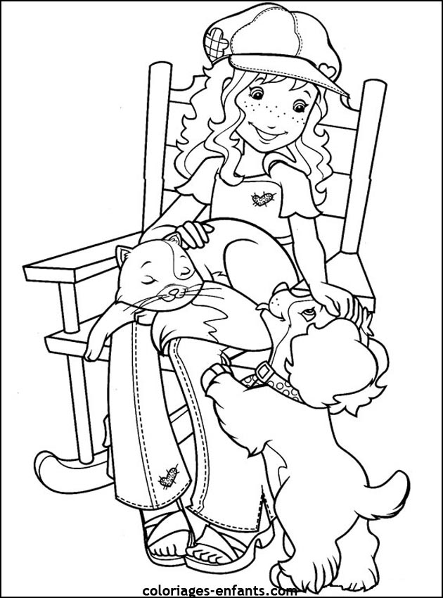 coloriage de chien pour enfants