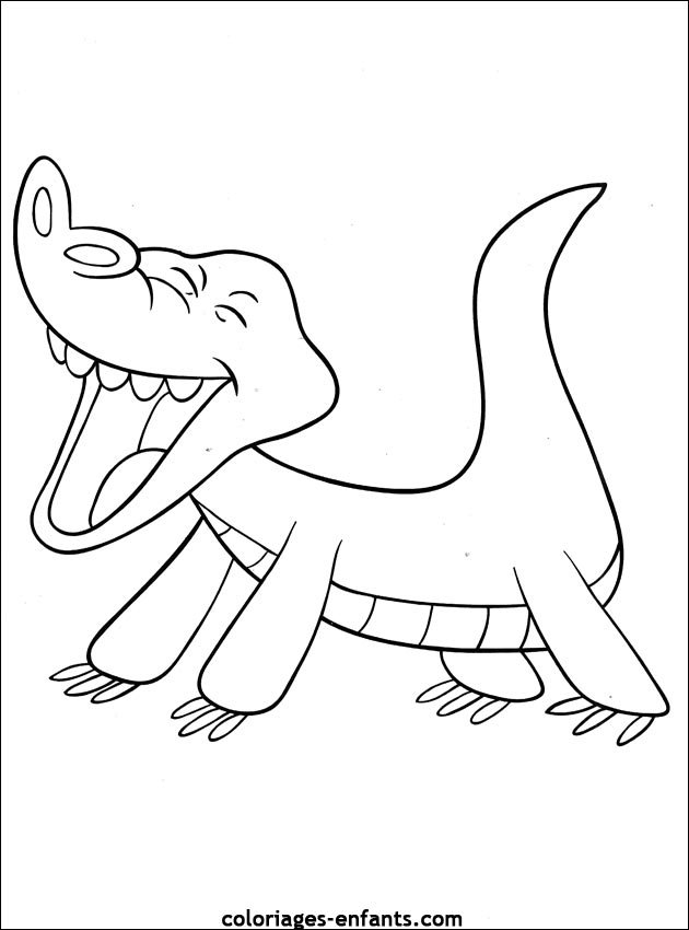 coloriage de crocodile