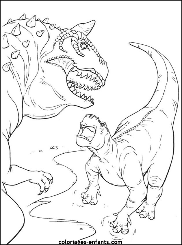 coloriage de dinosaure