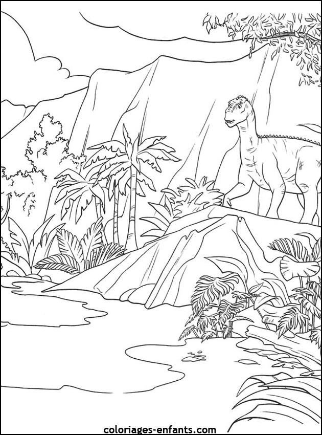 coloriage de dinosaure