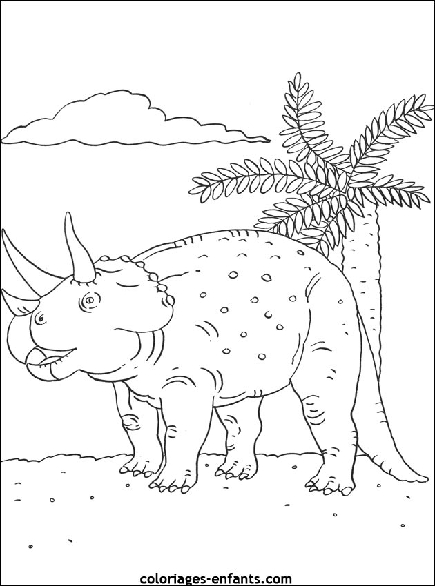 coloriage de dinosaure