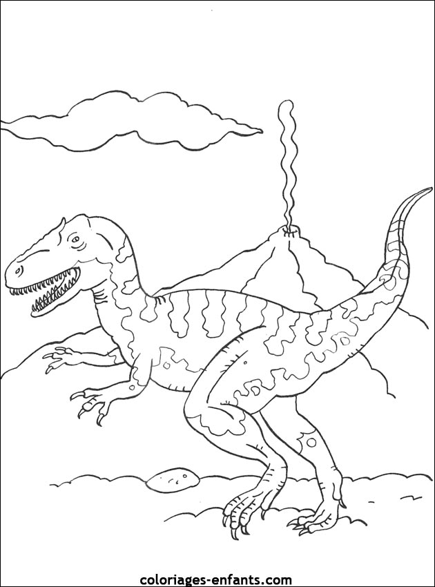 coloriage de dinosaure