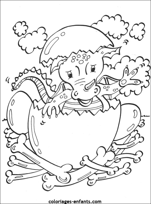 dessin de dragon  colorier