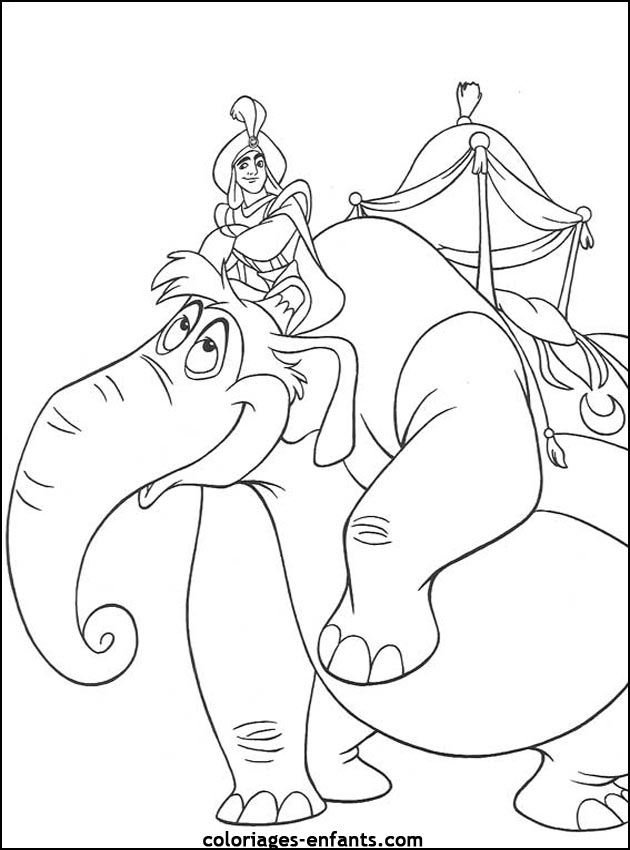 coloriage d'�l�phant - dessin � colorier d'animaux