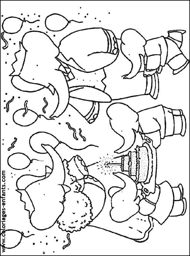 coloriage d'lphant - dessin  colorier d'animaux