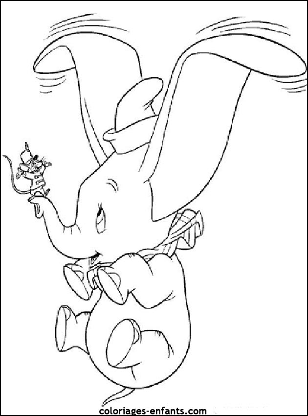 coloriage d'�l�phant - dessin � colorier d'animaux
