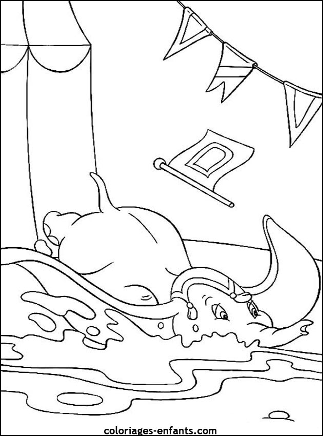 coloriage d'�l�phant - dessin � colorier d'animaux