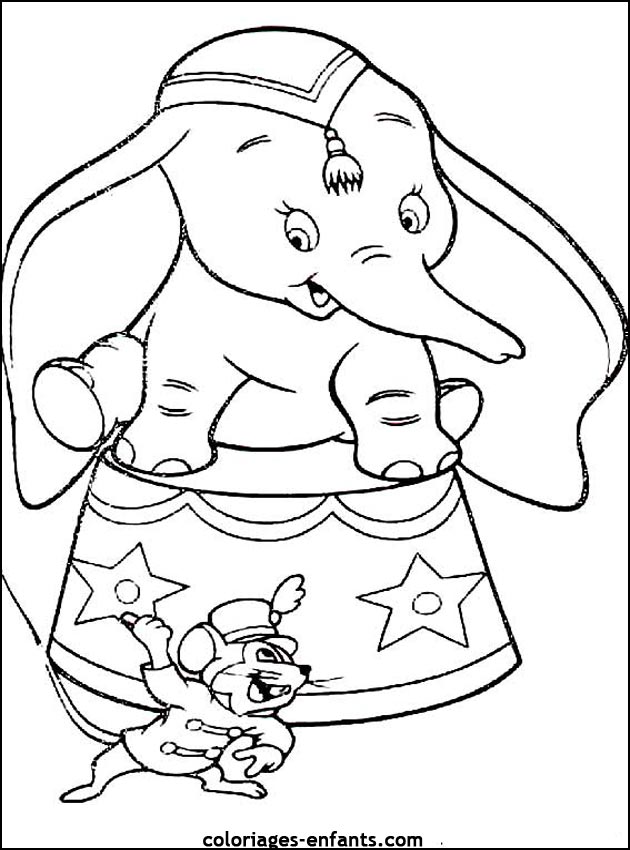 coloriage d'�l�phant - dessin � colorier d'animaux