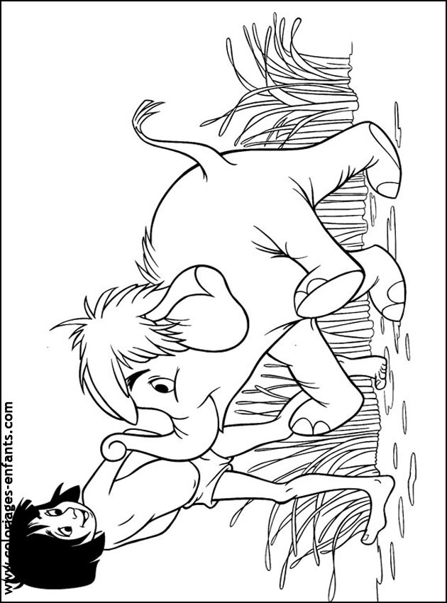 coloriage d'�l�phant - dessin � colorier d'animaux