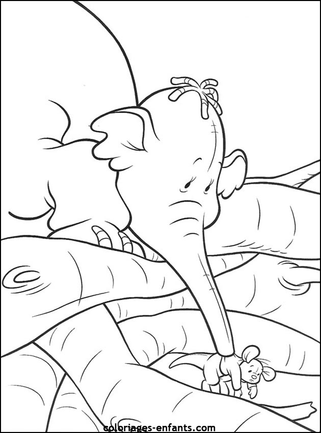 coloriage d'�l�phant - dessin � colorier d'animaux