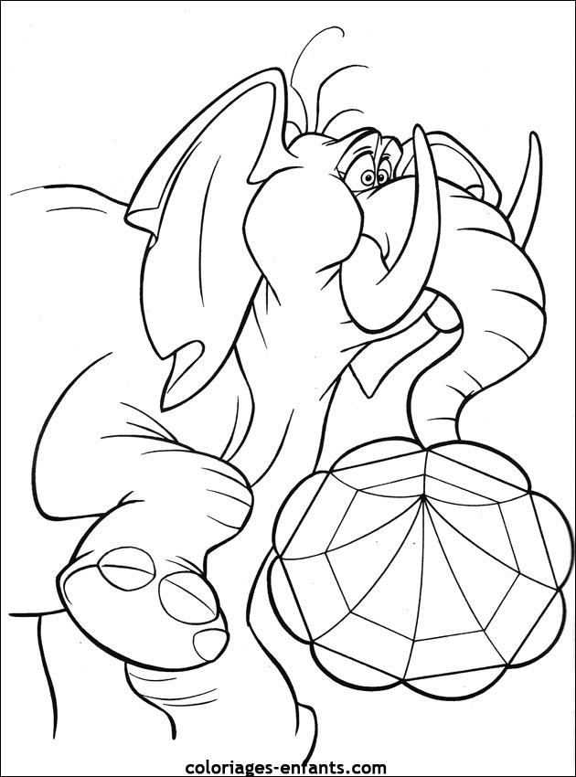 coloriage d'�l�phant - dessin � colorier d'animaux