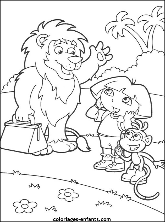 Coloriages de lions