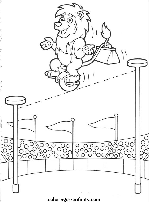 Coloriages de lions