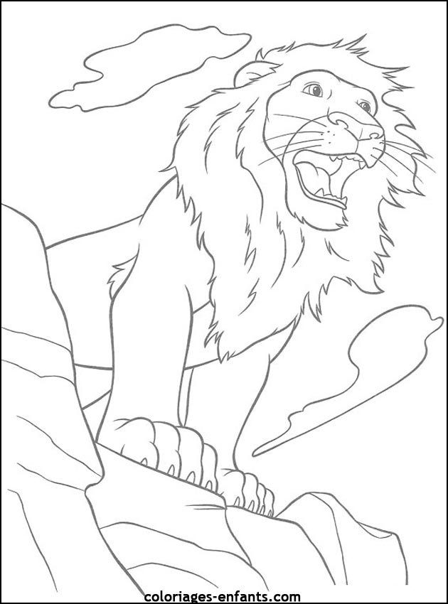 Coloriages de lions