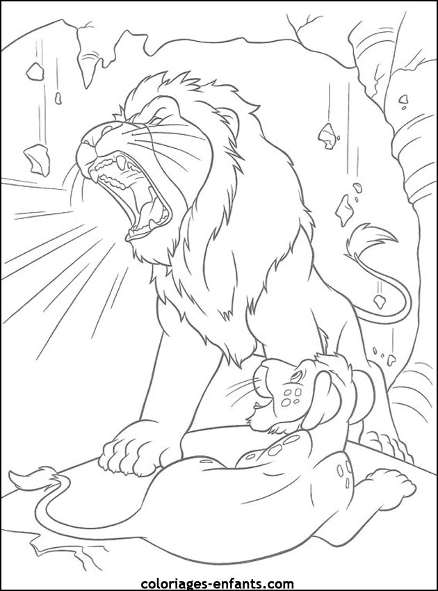 Coloriages de lions