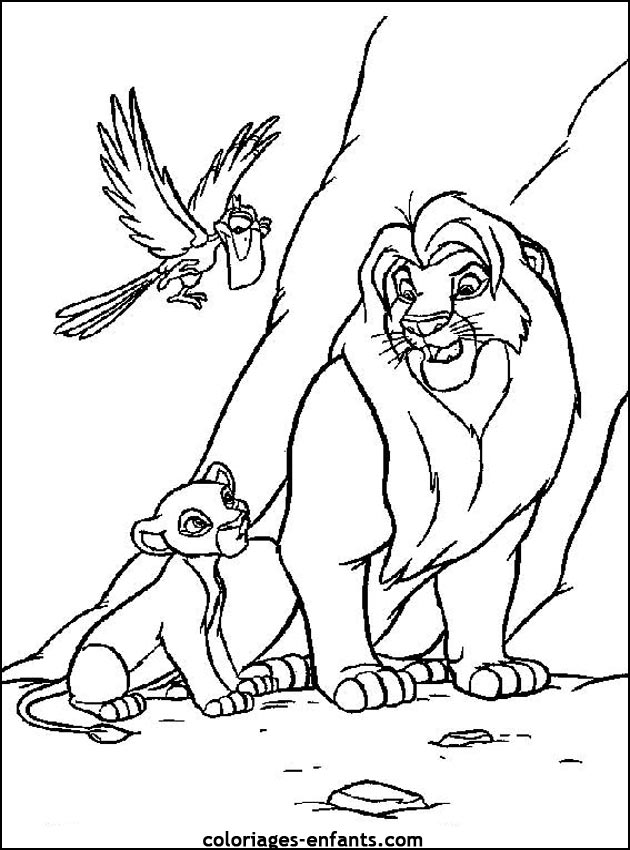 Coloriages de lions