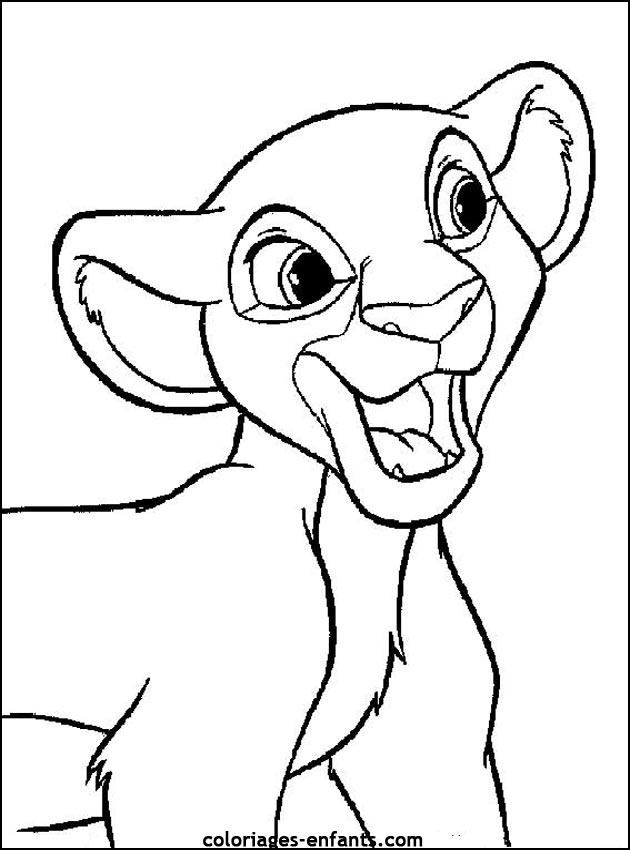 Coloriages de lions
