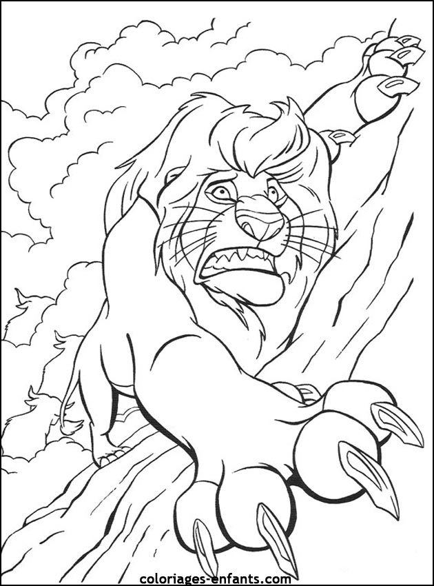 Coloriages de lions