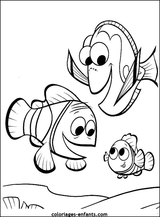 coloriage de poisson - dessin d'animaux  imprimer pour enfant