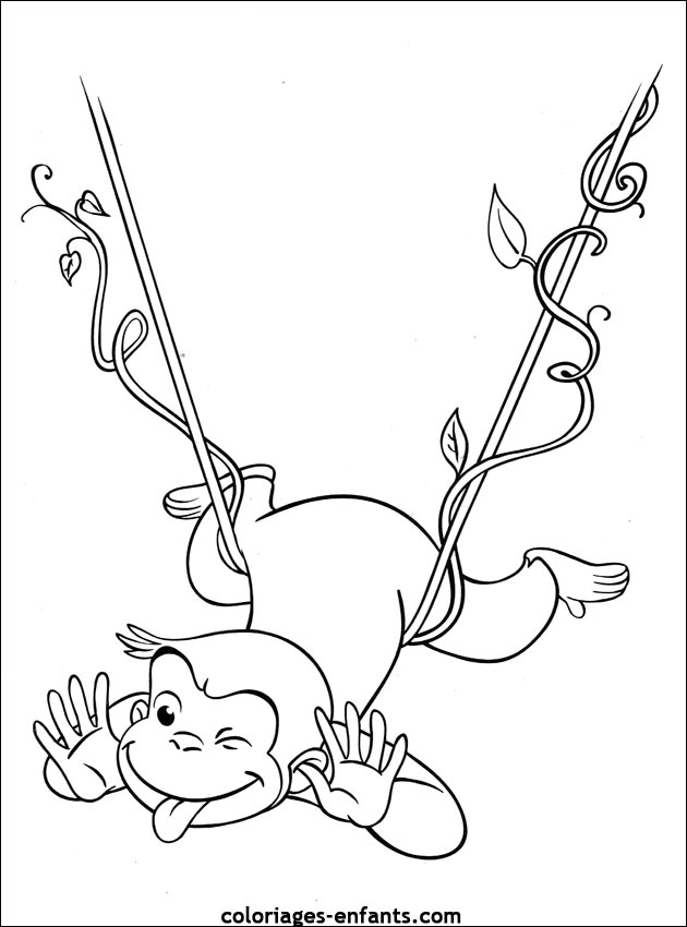 coloriage de singe