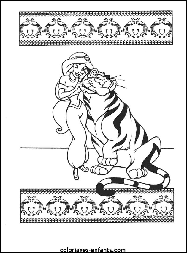 coloriage de tigre - dessins d'animaux à imprimer
