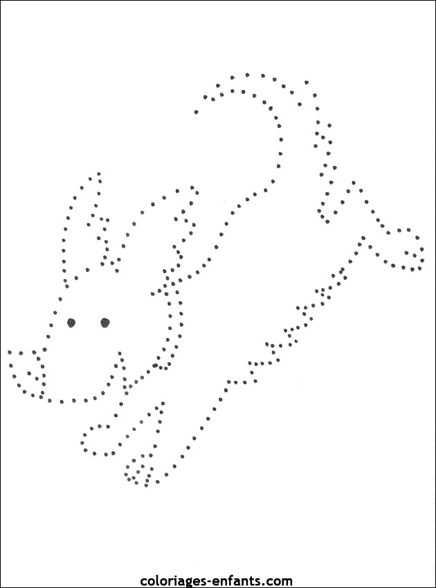 jeux de chiens pour coloriages-enfants