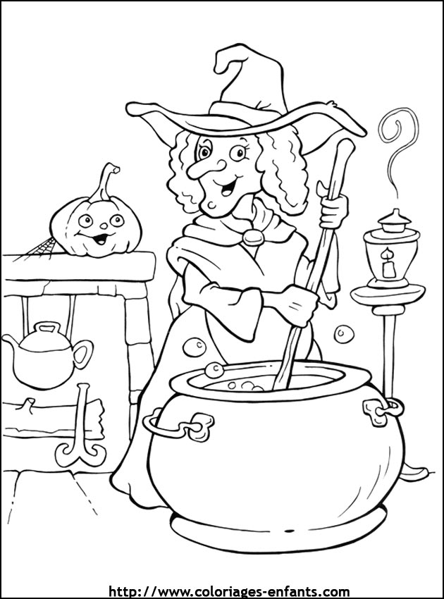 imprime ce coloriage d'halloween