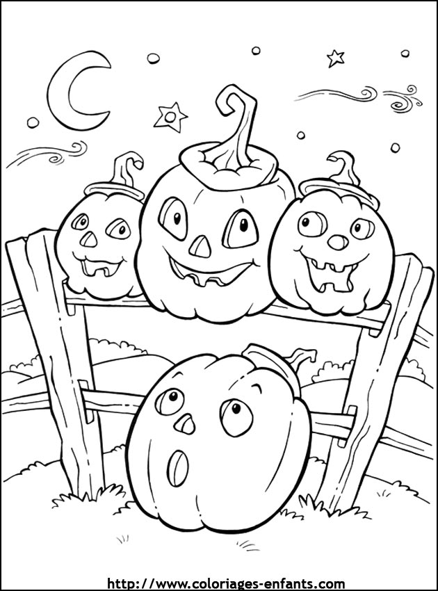 imprime ce coloriage d'halloween