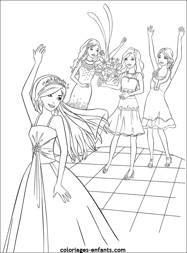 Coloriage de mariage à imprimer sur coloriages-enfants.com