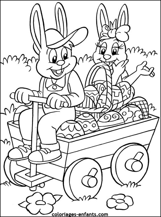 coloriage de Pques