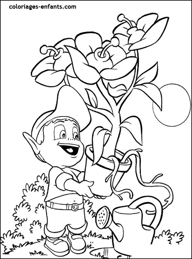 Les coloriages de fleurs sur  coloriages-enfants.com