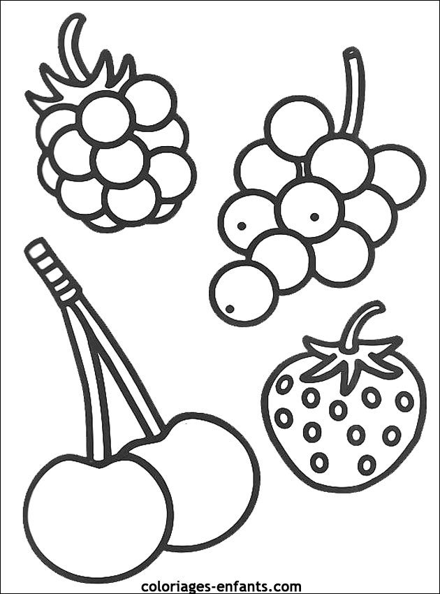 coloriages de fruits et lgumes