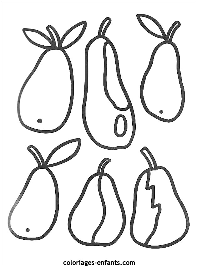 coloriages de fruits et lgumes