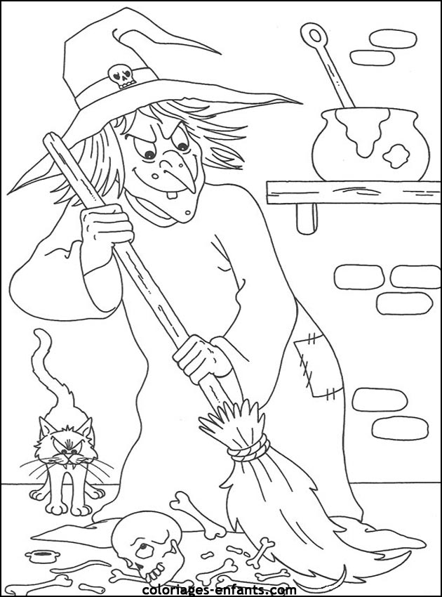 Les coloriages de sorcires