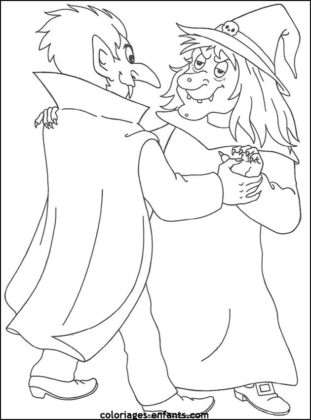 Les coloriages de sorcires