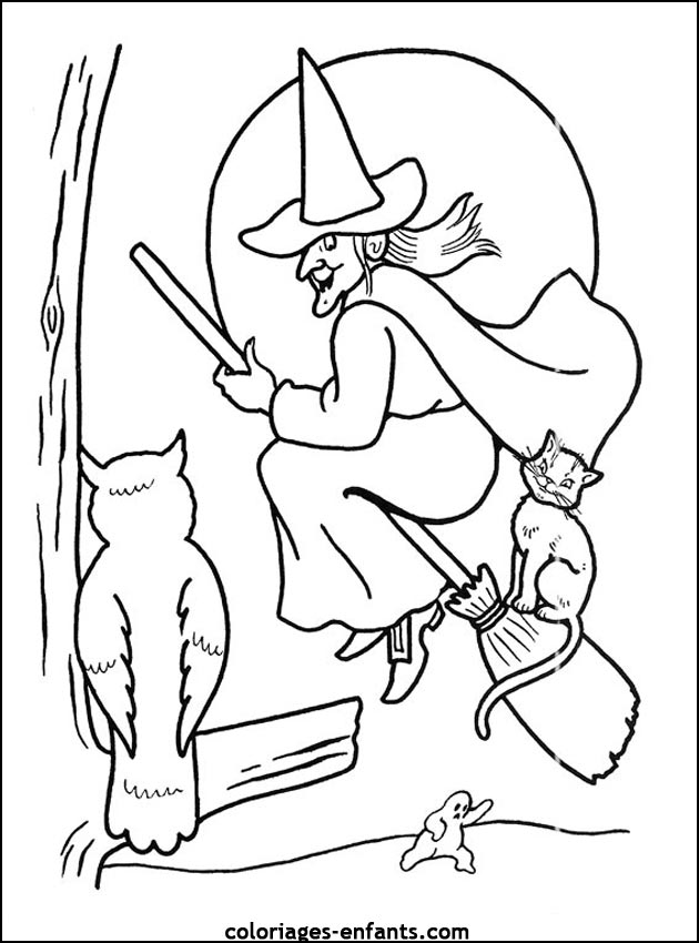 Les coloriages de sorcires